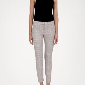 Banana Republic Tan and Pink Ankle Cropped Pants
